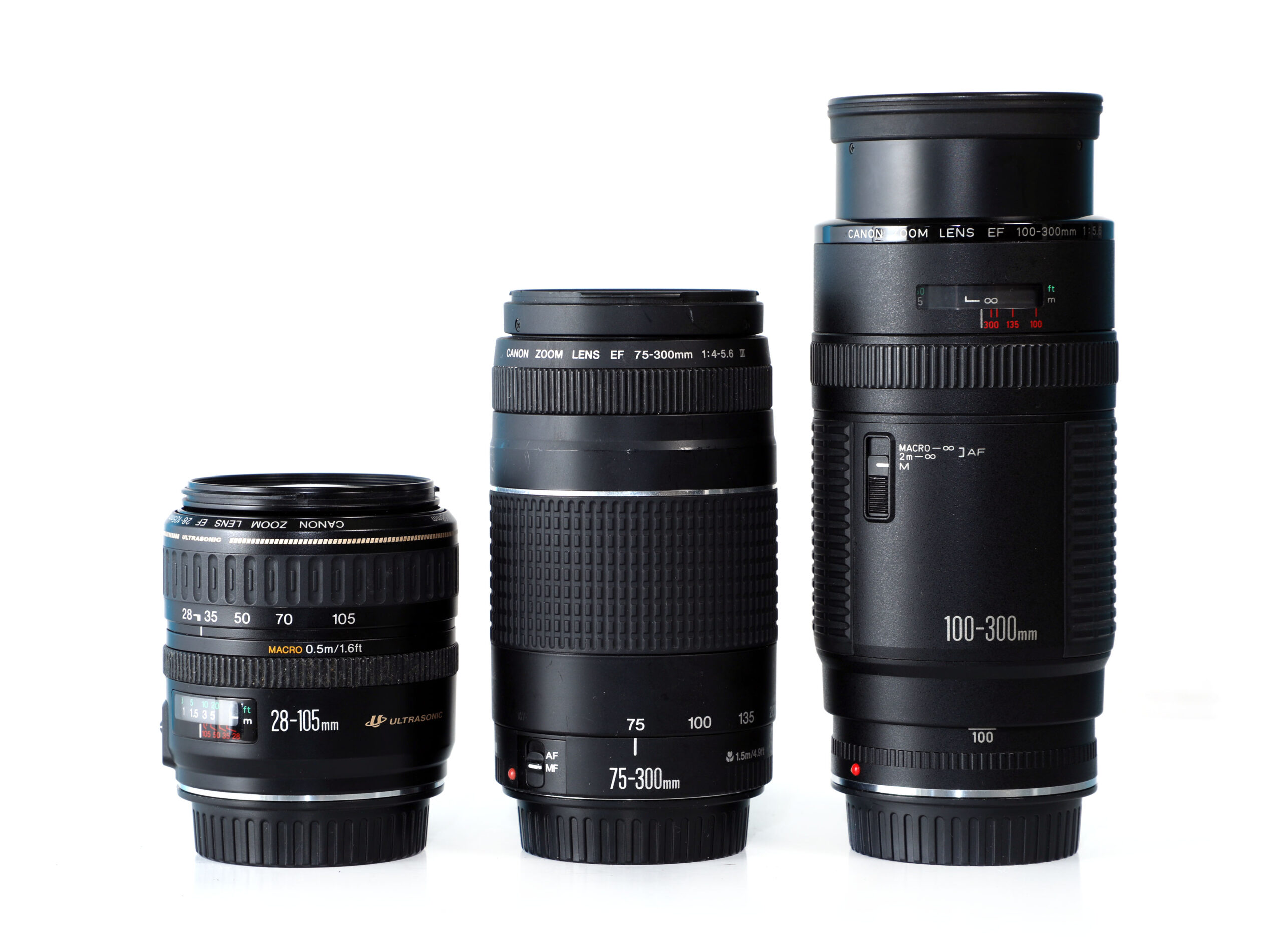 CANON EF 28-105 75-300 100-300 まとめて 3本