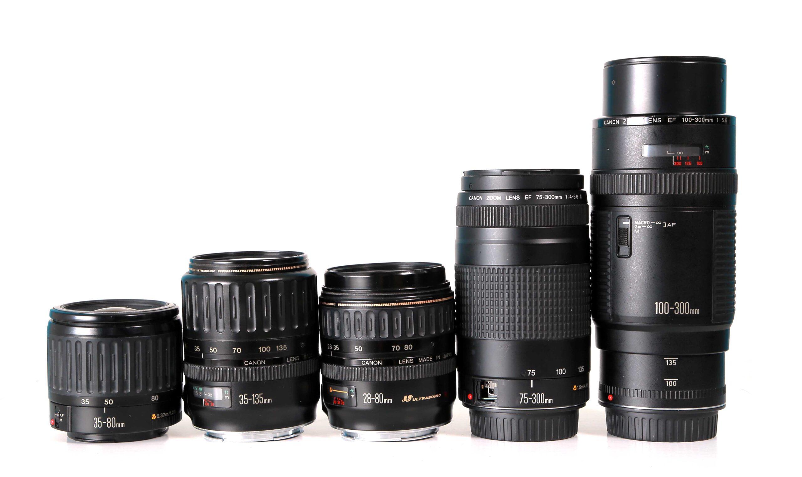 CANON EF 75-300 100-300 28-80 35-135 まとめて 5点