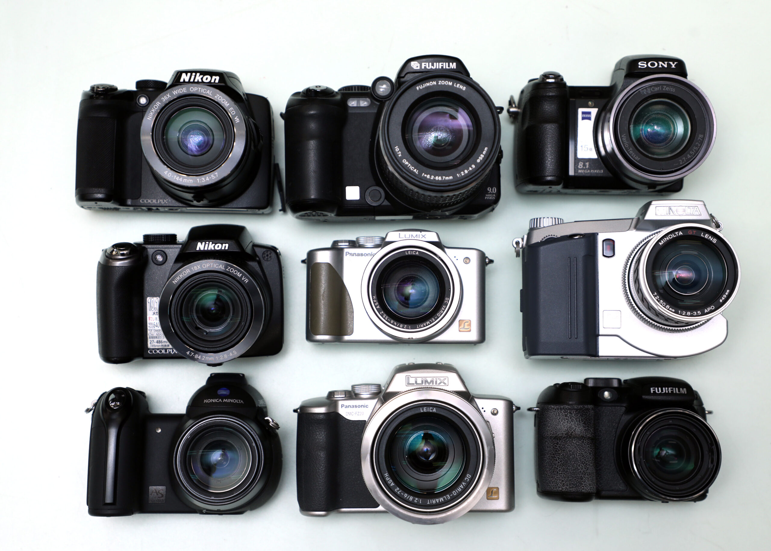 NIKON SONY FUJIFILM PANASONIC 等 デジカメ まとめて 9台