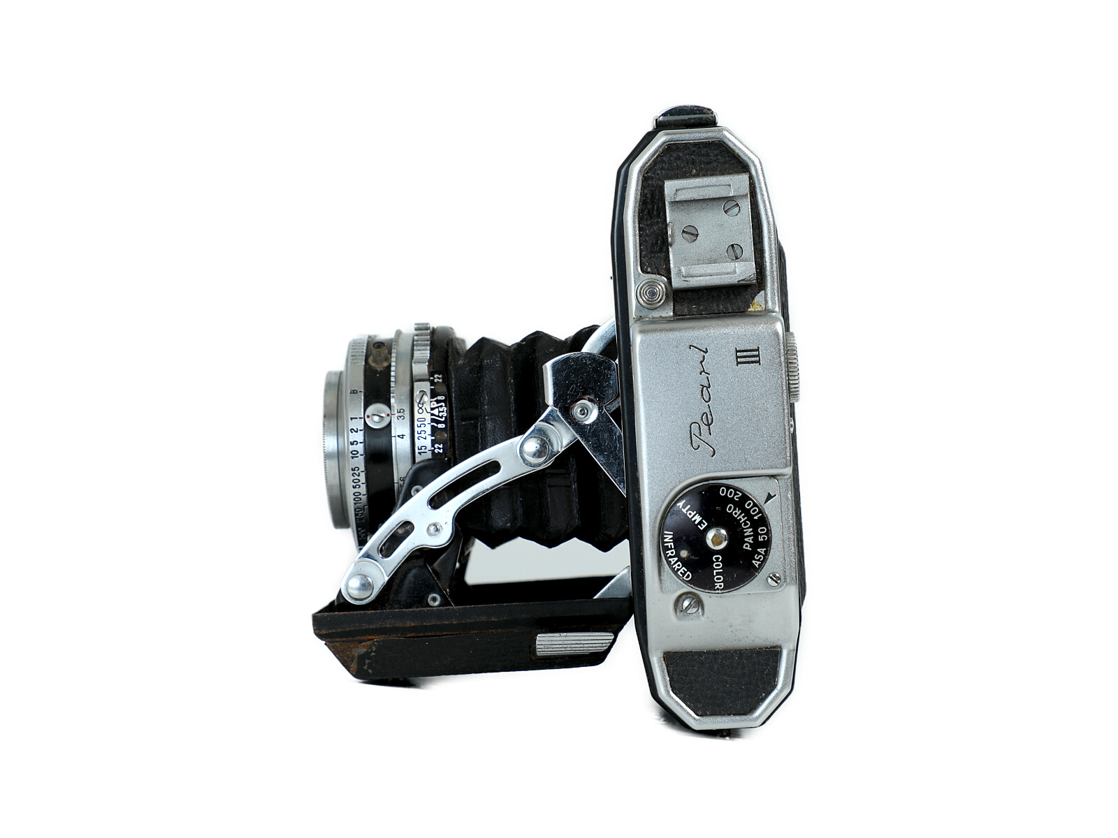 KONICA コニカ Pearl III Hexar Konishiroku 75mm F3.5