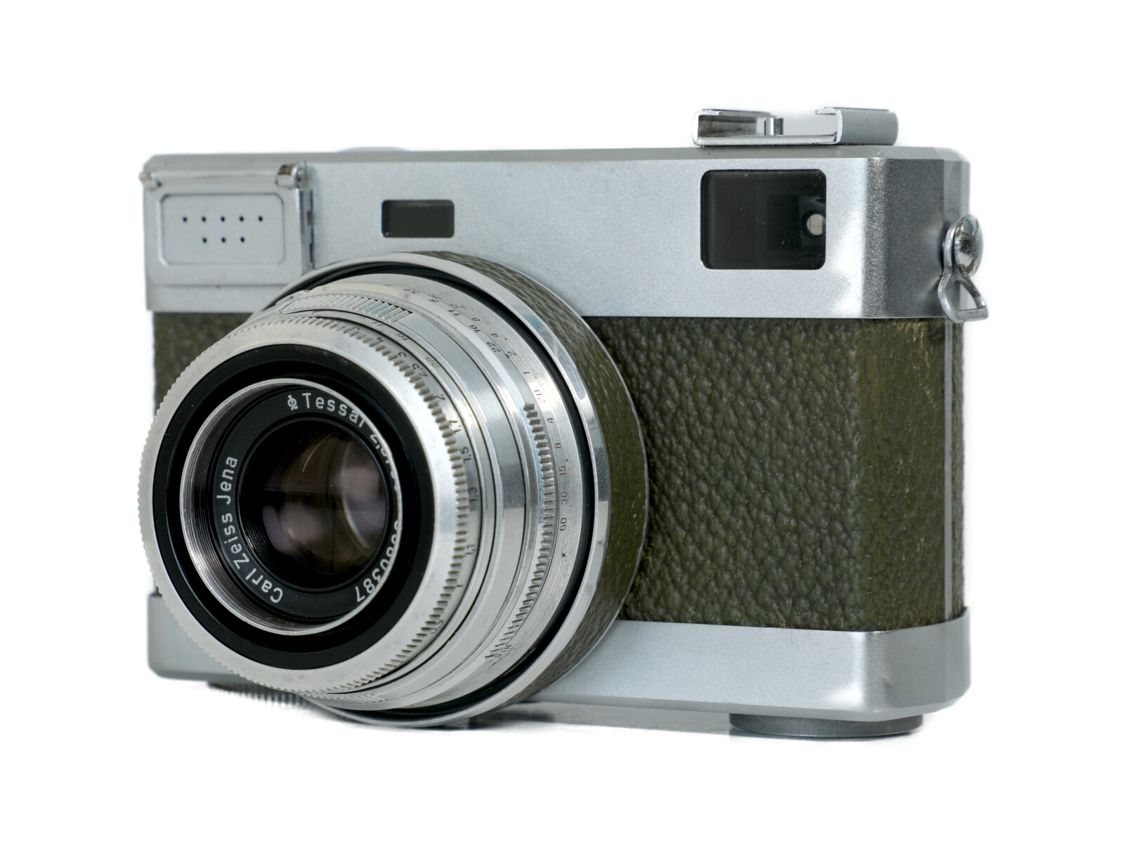Carl Zeiss Jena Tessar 50mm F2,8 RED T Exakta Vintage Lens